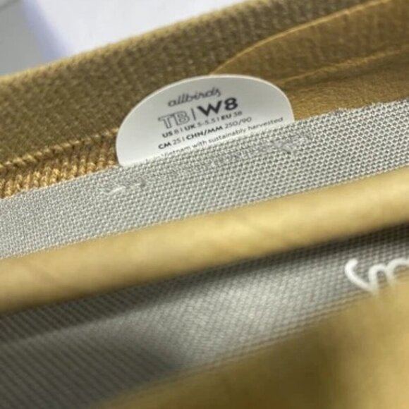 NEW ALLBIRDS Tree Breezer Slip On Mesh Comfort Womens Size 8 Flat Wheat - Picture 5 of 6